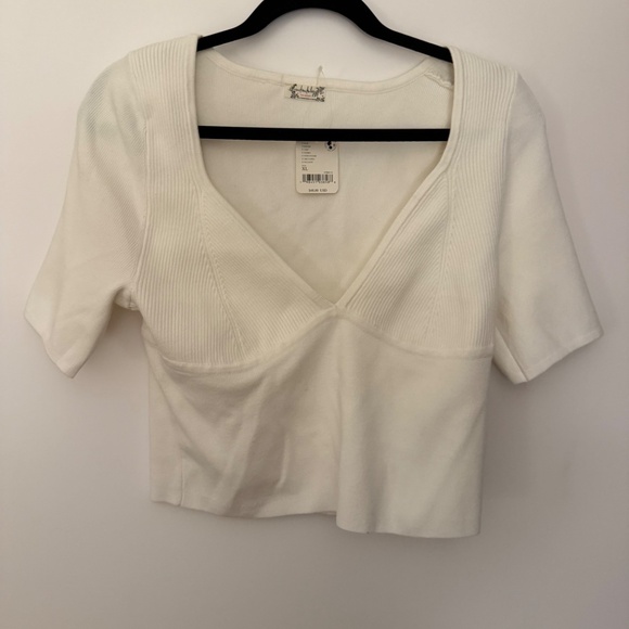 Free People NWT Intimately Teagan Swift Short Sleeve Tee - Picture 4 of 4